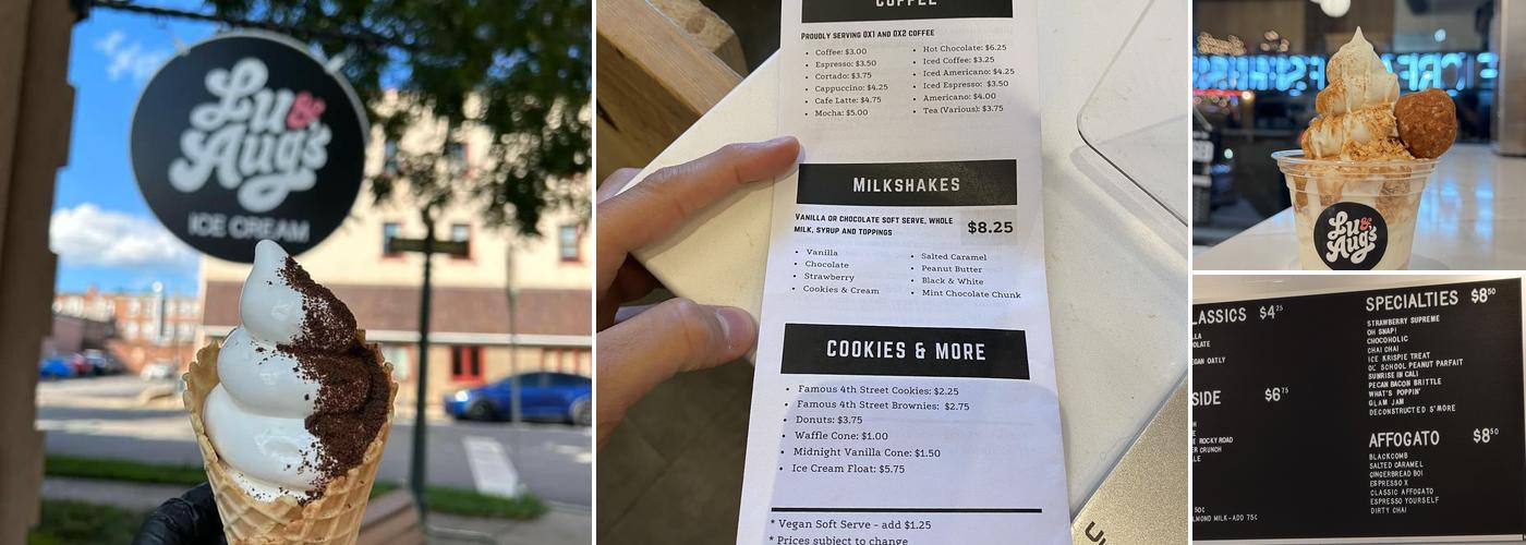 Lu & Aug's Menu