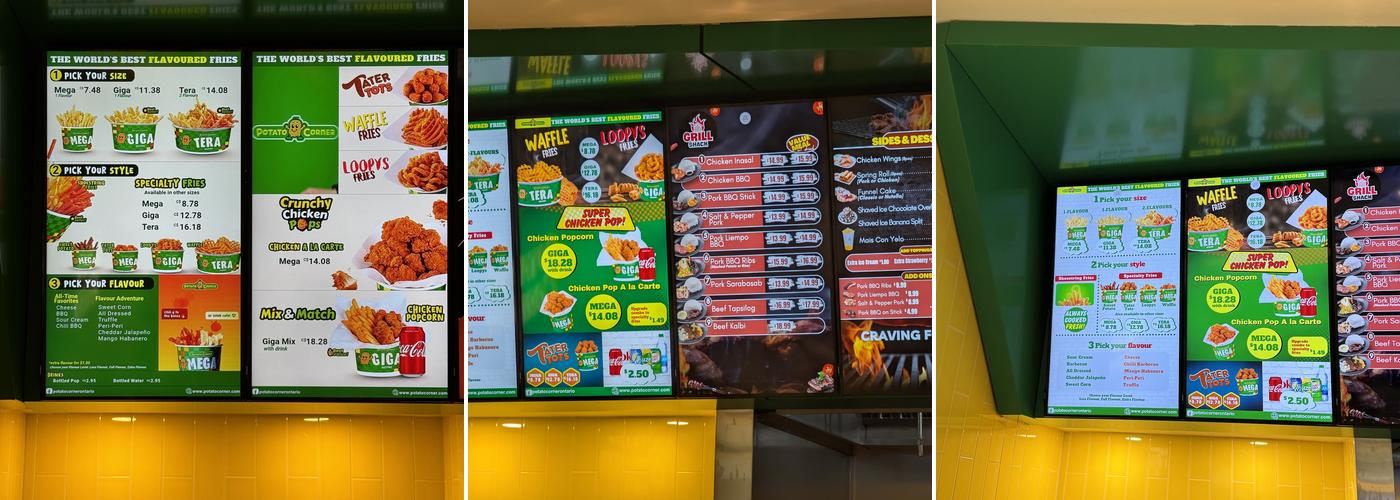 Potato Corner Menu