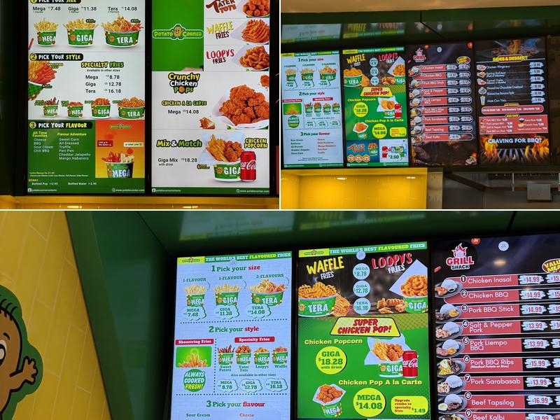 Potato Corner Menu