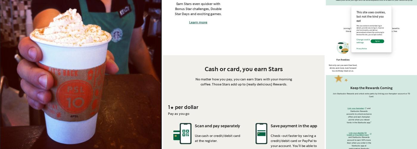 Starbucks Coffee Company Menu