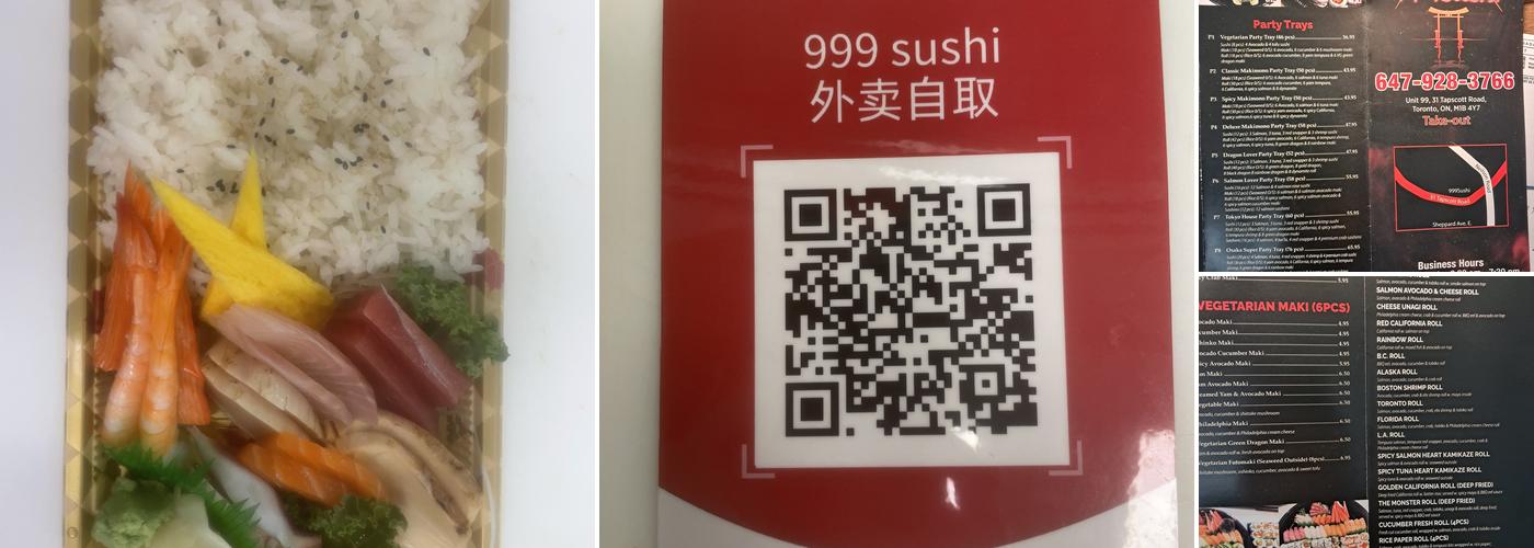 999 Sushi Menu