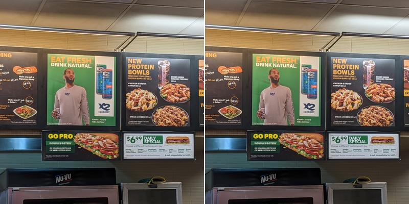 Subway Menu