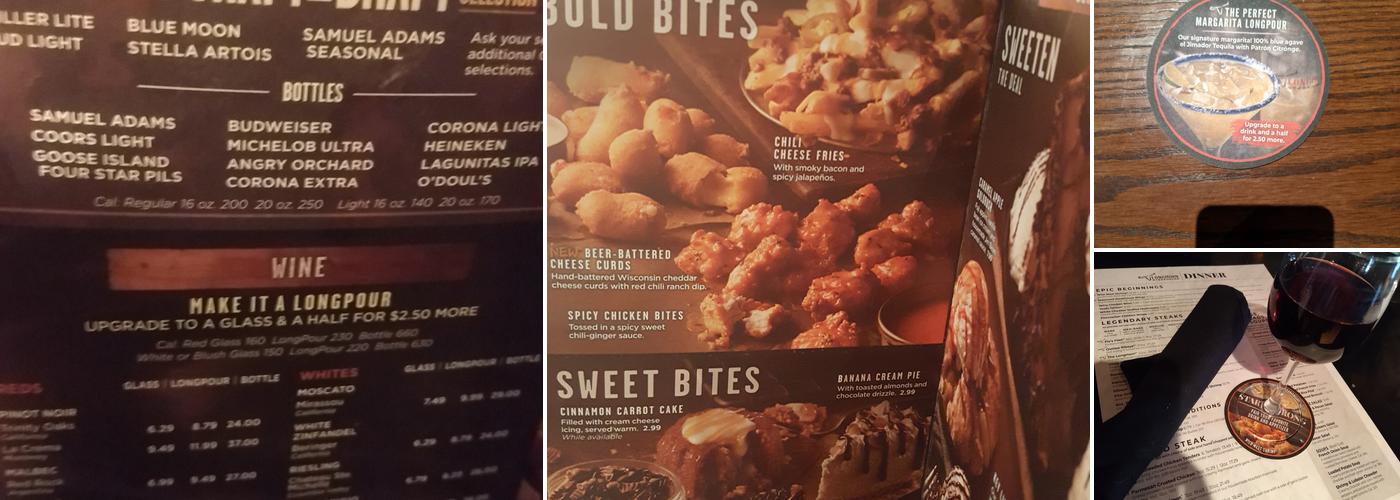 LongHorn Steakhouse Menu