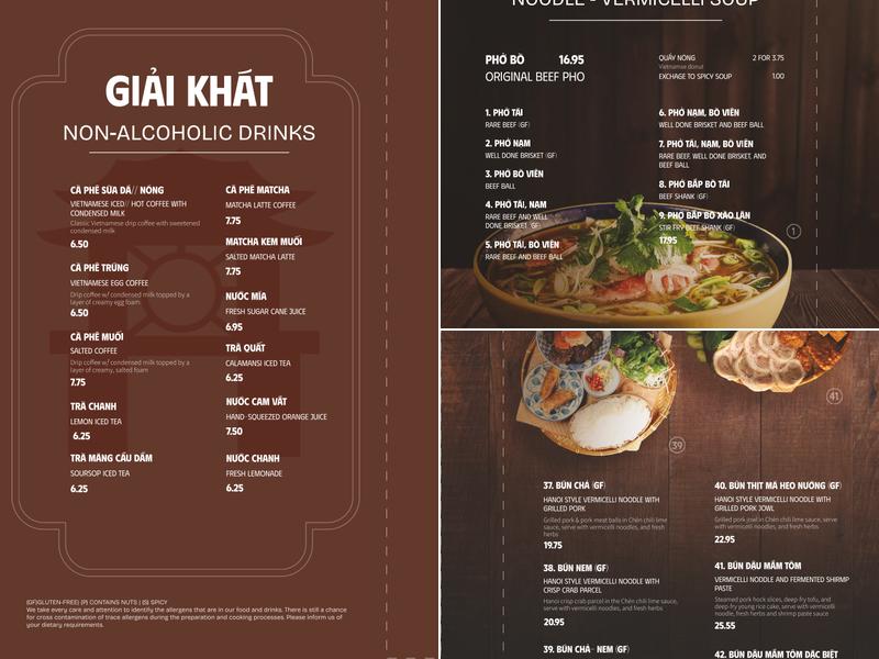 CHÉN - CHEN Vietnamese Restaurant Menu