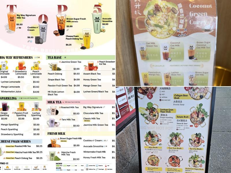 Big Way Hot Pot (Ackroyd) Menu