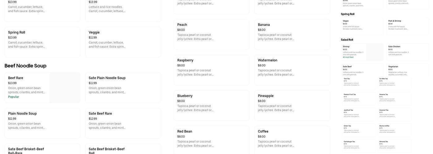 Le’s Vietnamese Food And Subs Menu