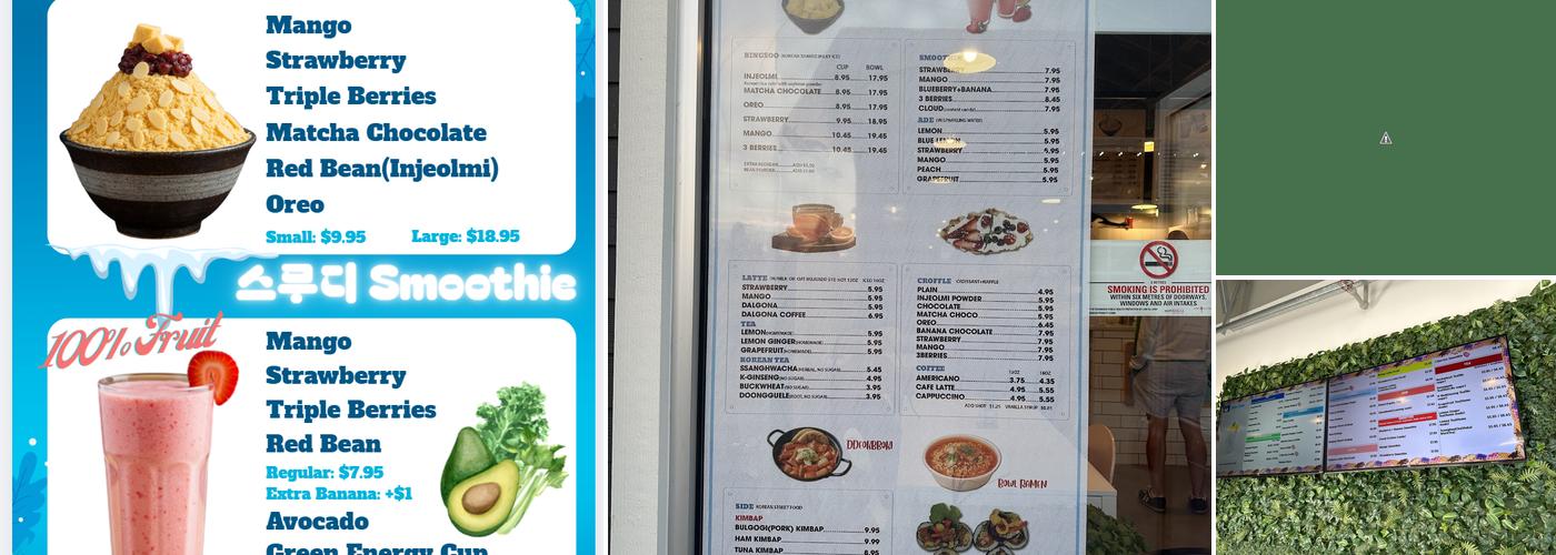 Milky Snow Menu