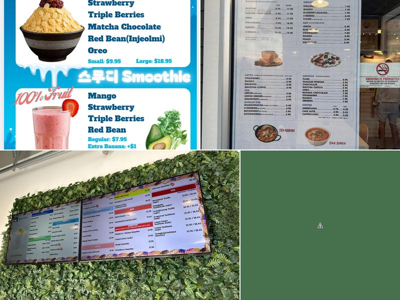 Milky Snow Menu