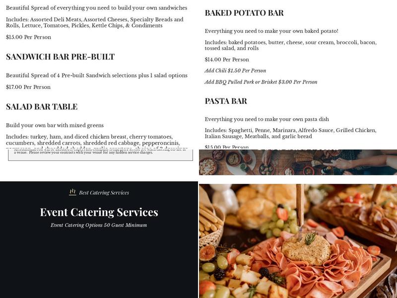 Capers and Company Menu