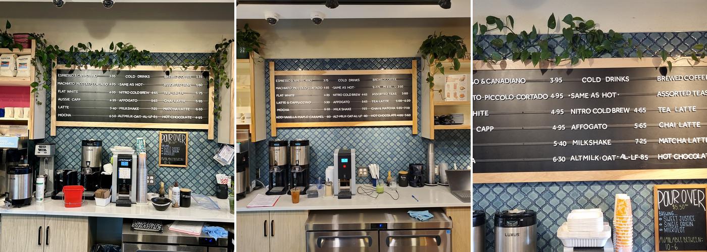 Equator Coffee Barrhaven Menu