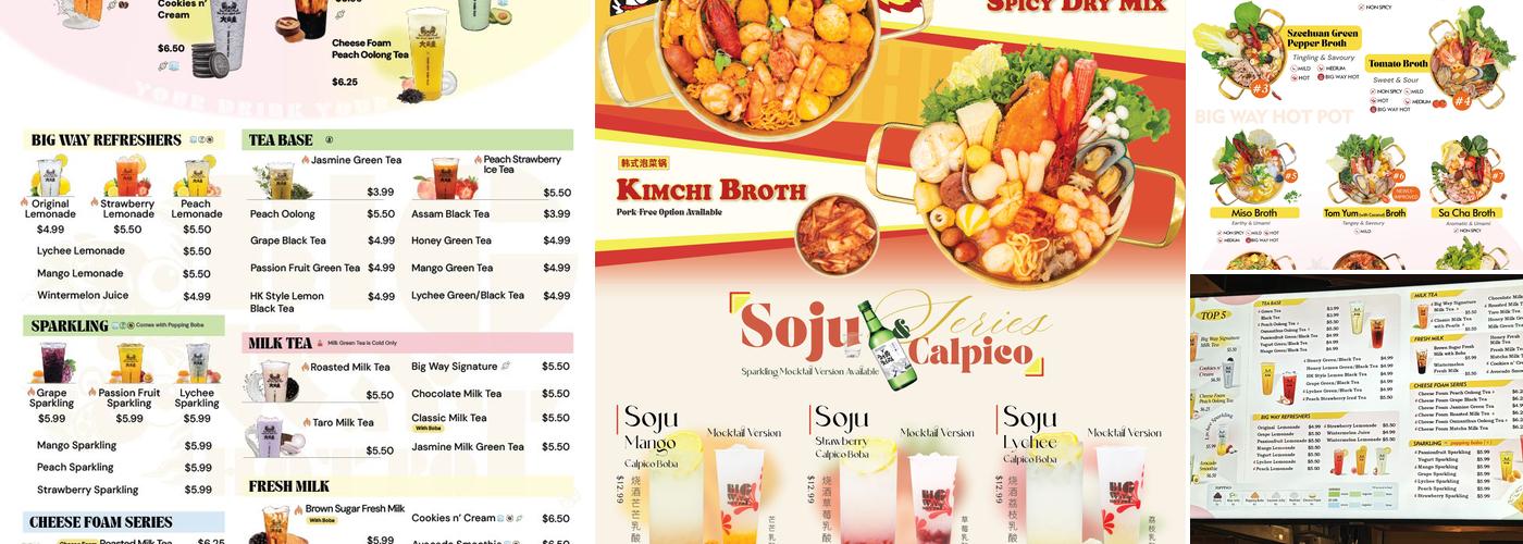 Big Way Hot Pot (New Westminster) Menu