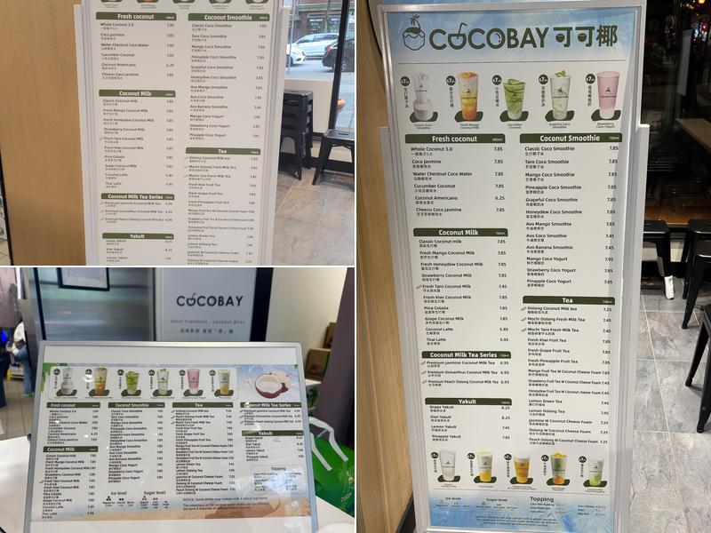 Cocobay 可可椰-Robson Menu