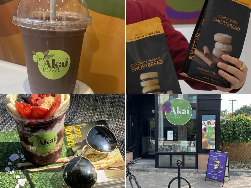 Akai bowl health food smoothie and bowl of Acai