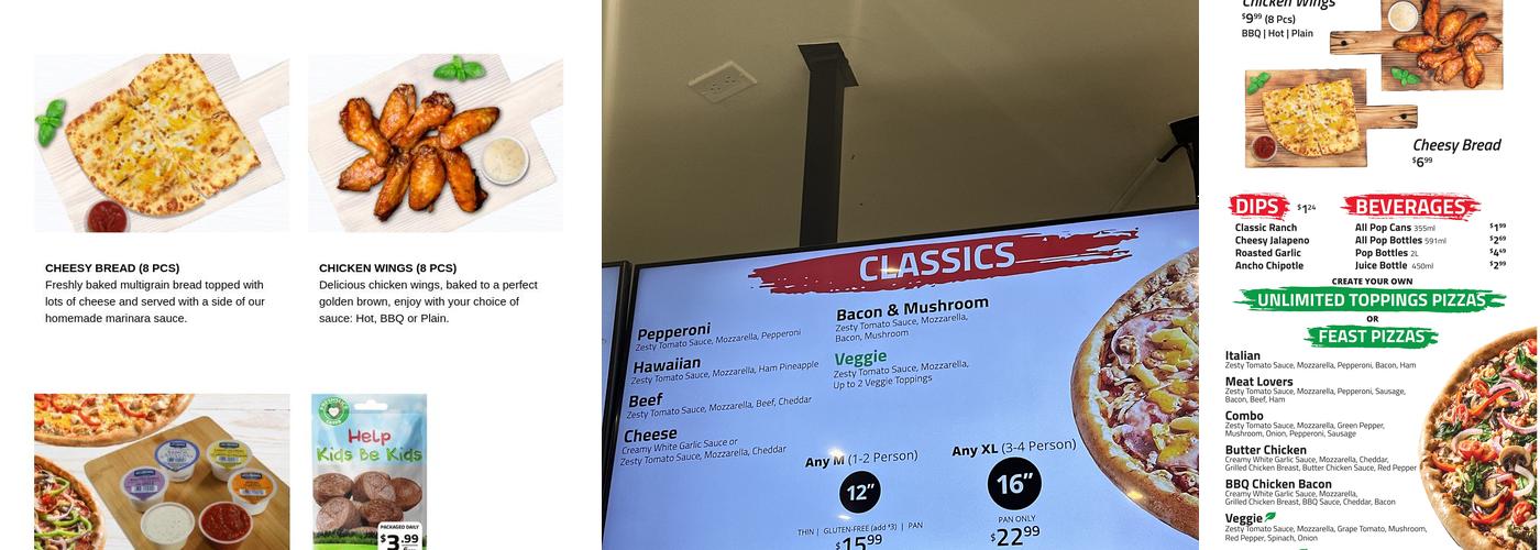 Freshslice Pizza Menu