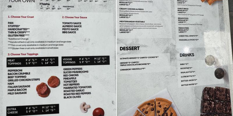 Pizza Hut Menu