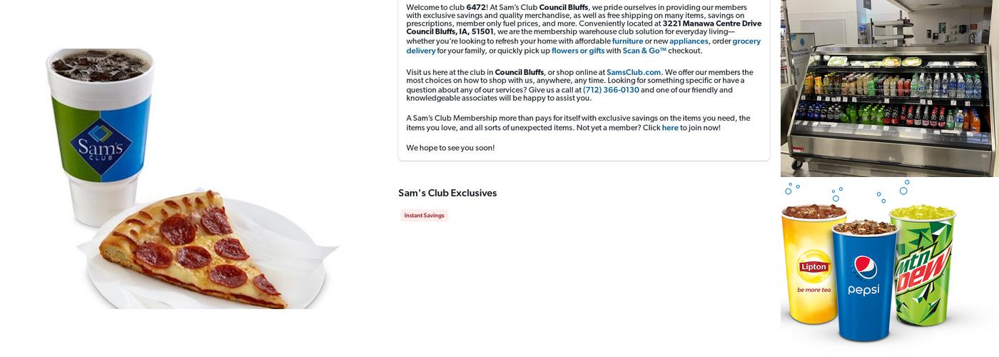 Sam's Club Cafe Menu