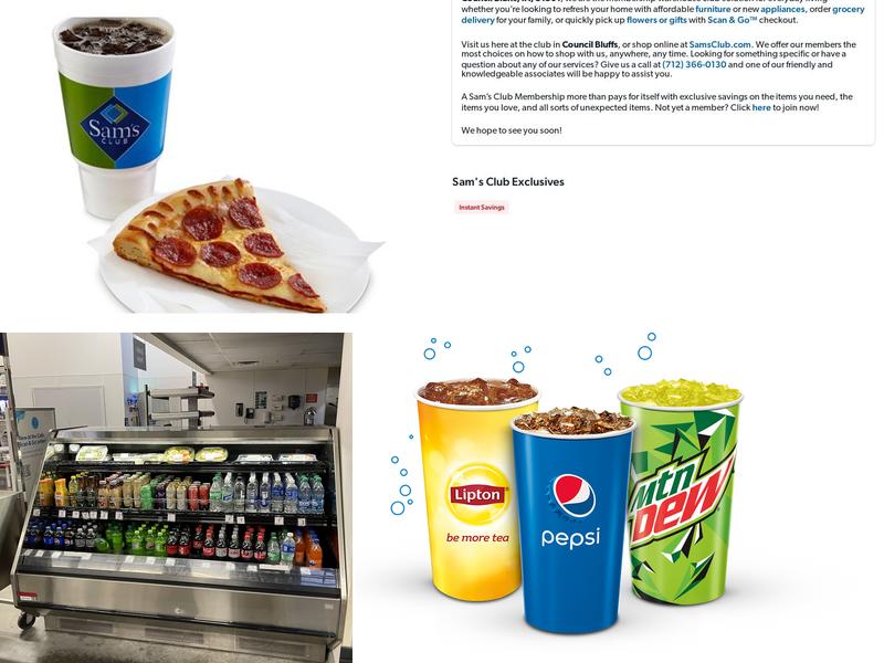 Sam's Club Cafe Menu