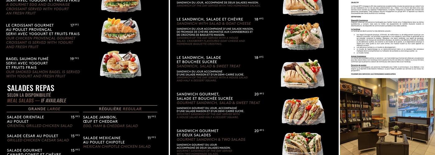 Café Van Houtte Menu