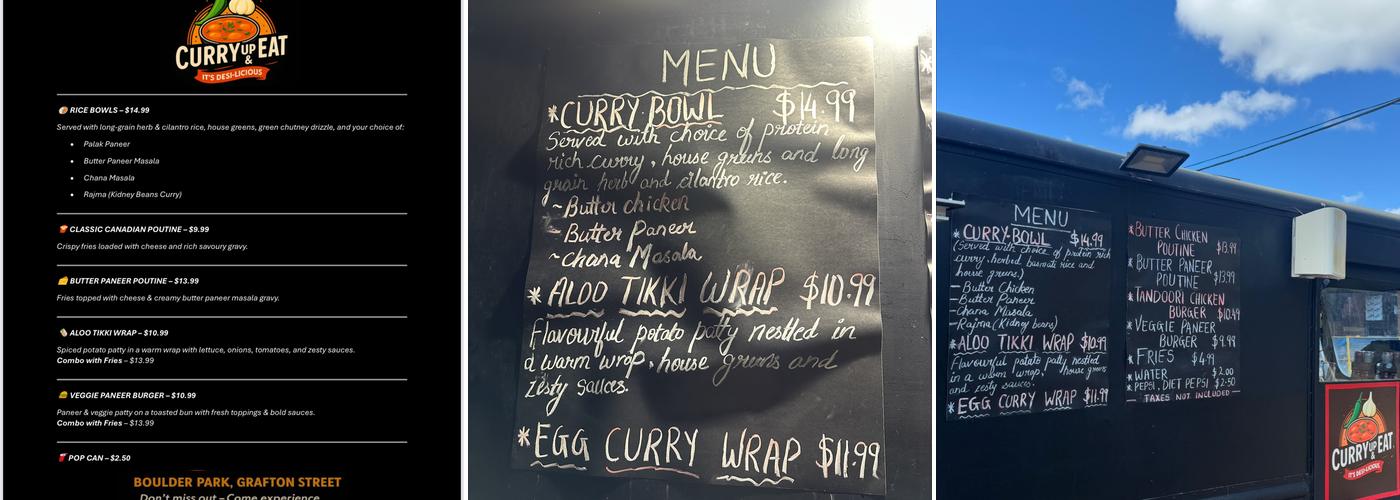 CURRY-UP & EAT Menu