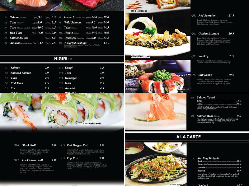 Kan Sushi & Grill Menu