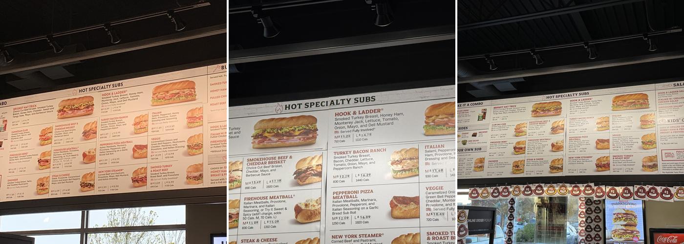 Firehouse Subs Tsawwassen Commons Menu