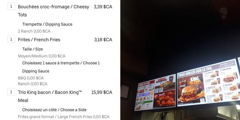 Burger King Menu