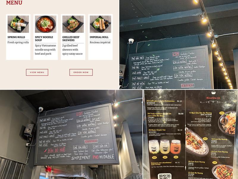 Restaurant I Am PHO Menu