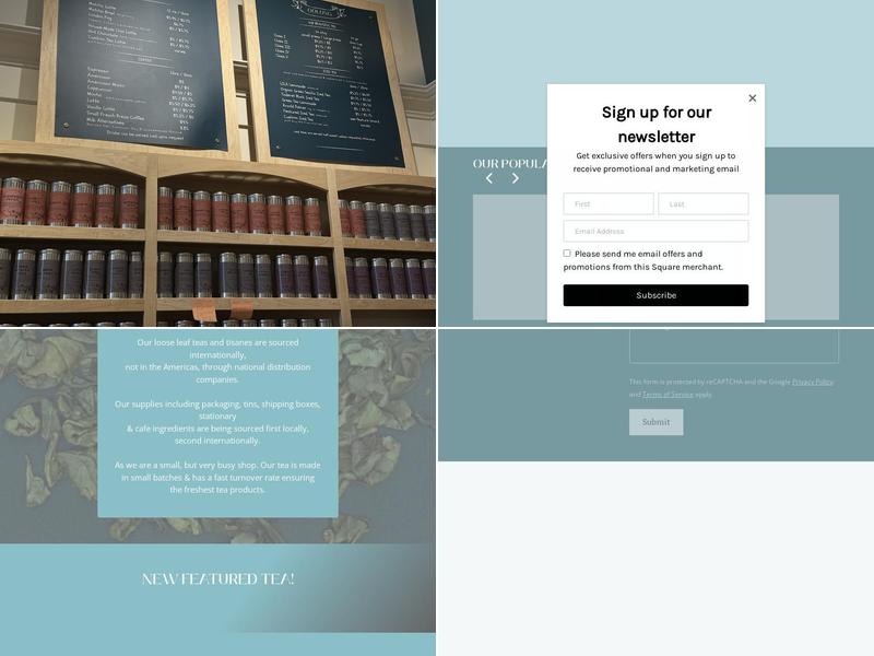 Oolong Tea Shop Inglewood Menu