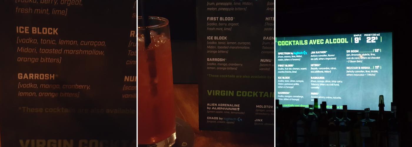 Meltdown Montréal Menu