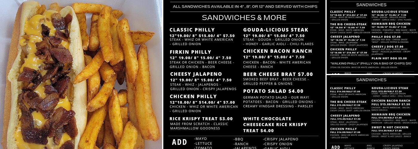 Almost Philly Menu