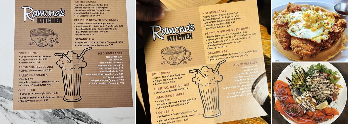 Ramona’s Kitchen Menu