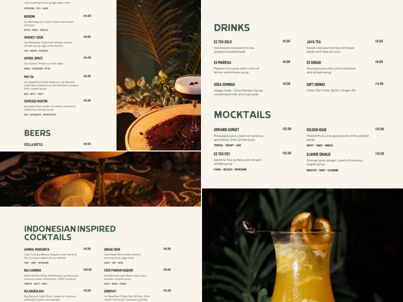 Sambal | Modern Indonesian Bistro Menu