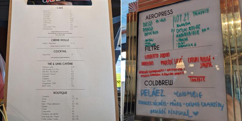 Chez Popo Menu