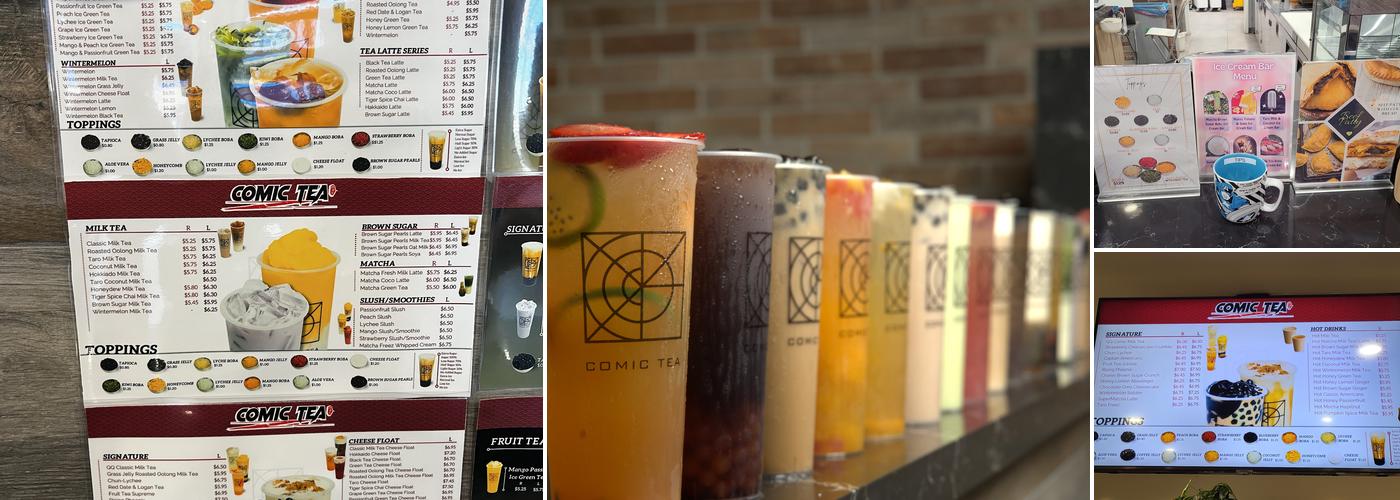 Comic Tea Menu