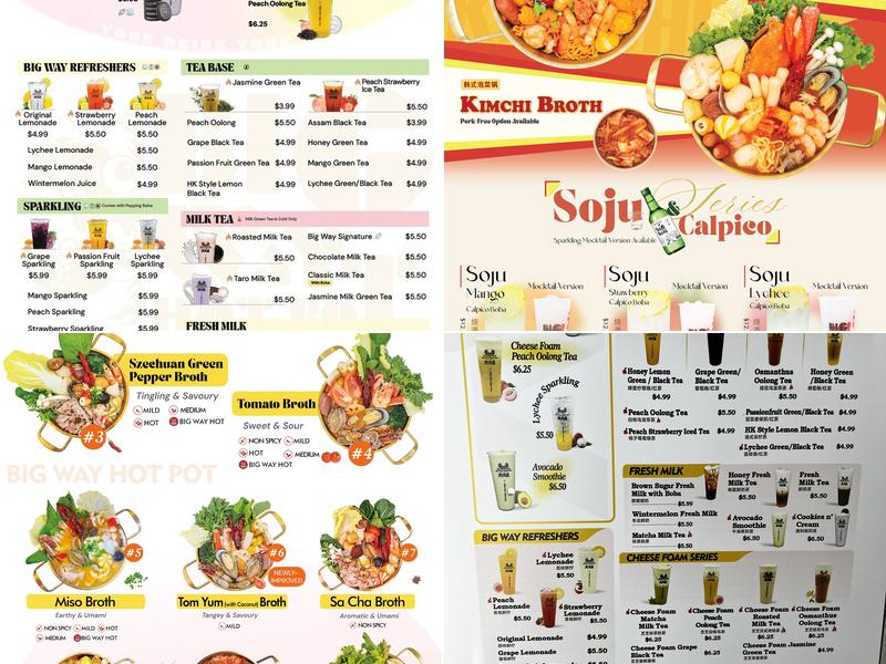 Big Way Hot Pot (Kerrisdale) Menu