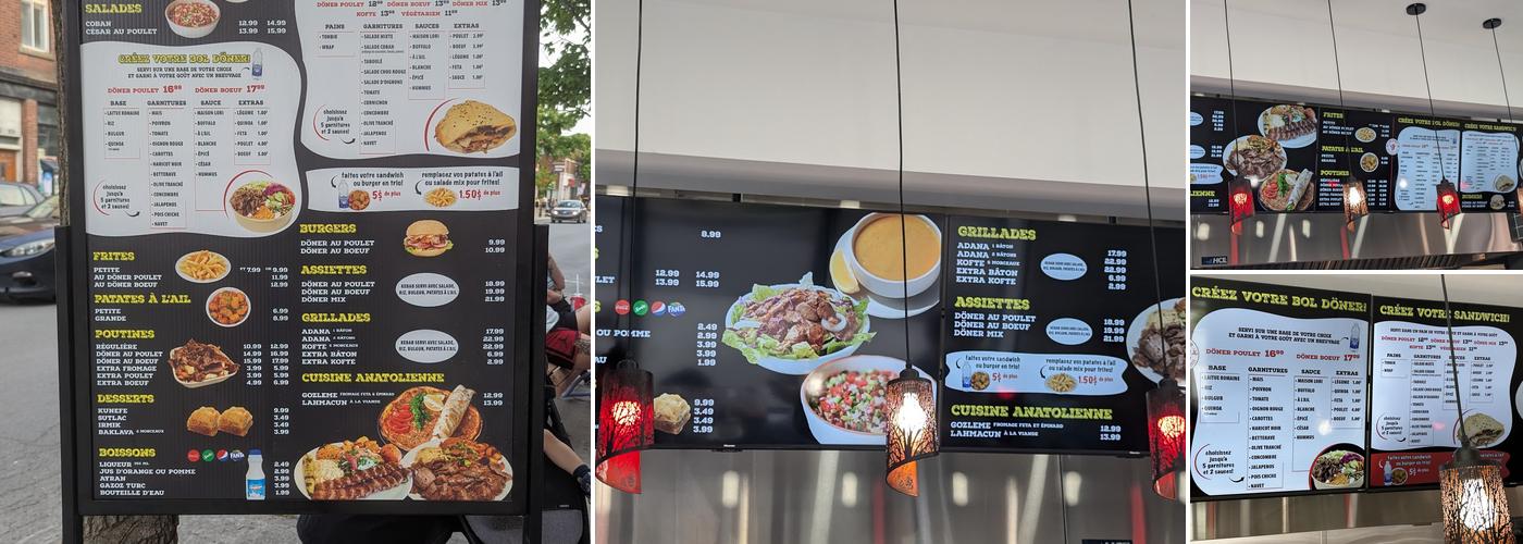 Lori Döner Menu