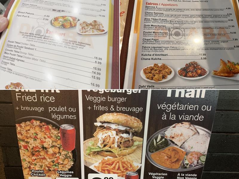 Doaba indian cuisine Menu