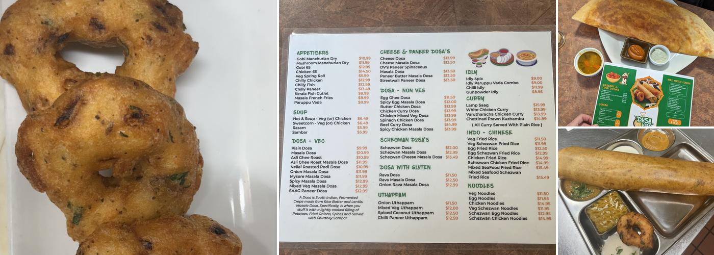 Dosa Vilas Menu