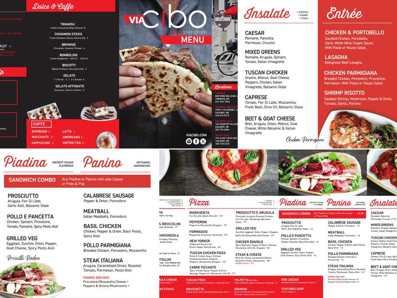 Via Cibo Menu