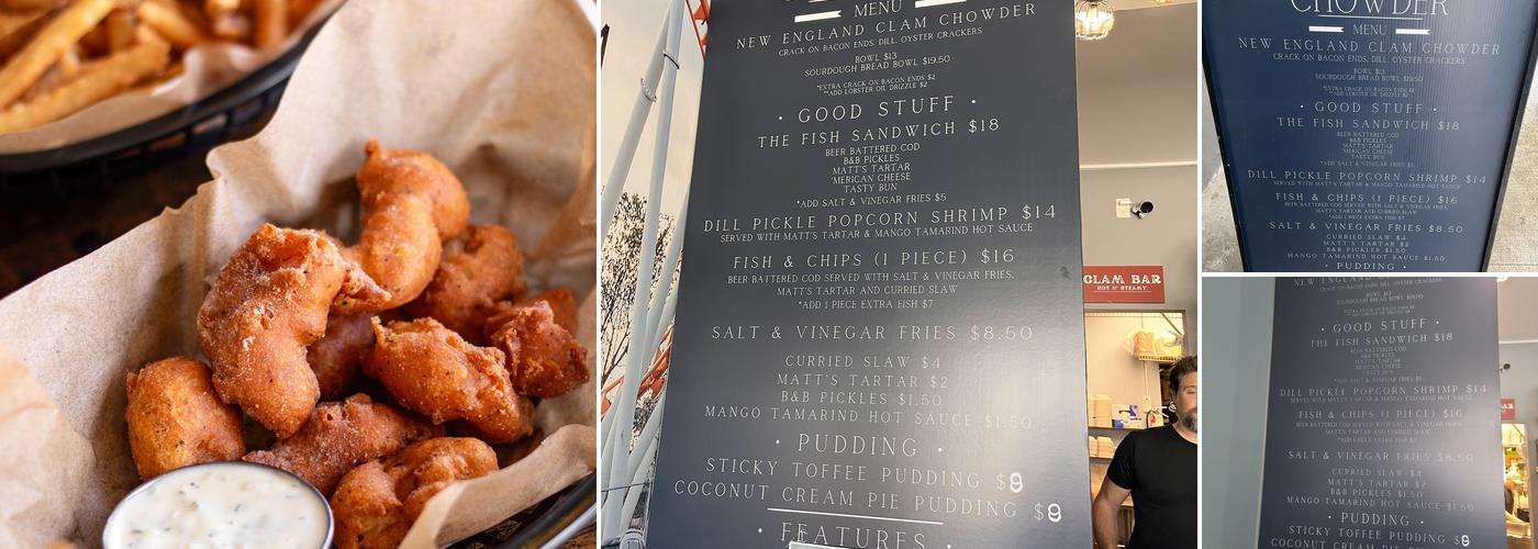 Jack's Chowder Fraser Menu