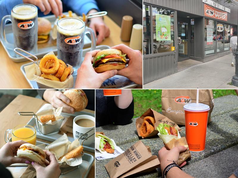 A&W Canada Menu
