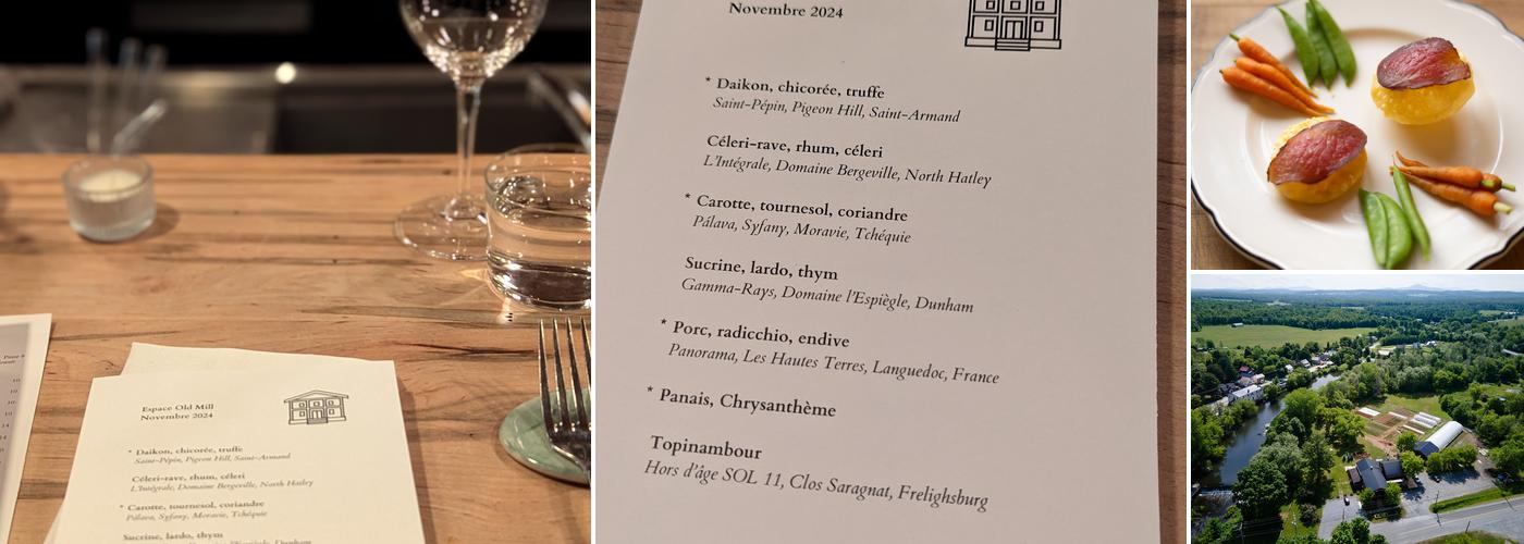 Espace Old Mill Menu