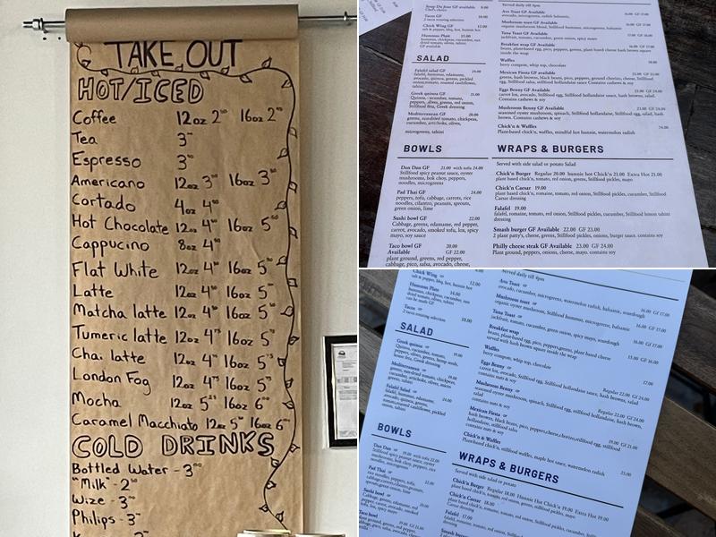 Stillfood Bistro & Cappuccino Bar Menu