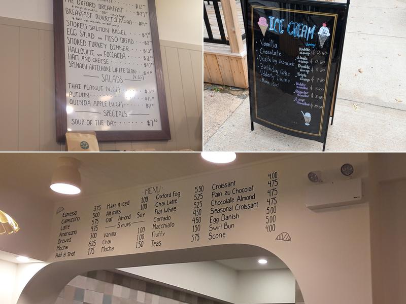 Sully and Porter Cafe Menu