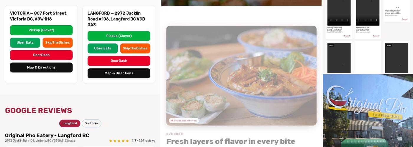 Original Pho Eatery - Downtown Victoria