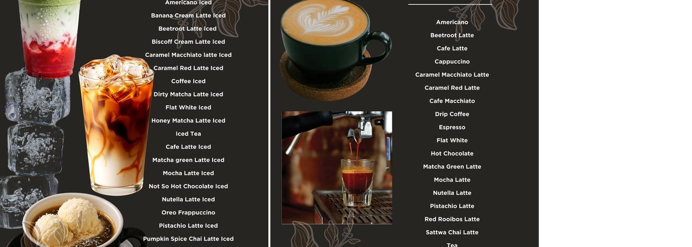 Anni's Café Menu