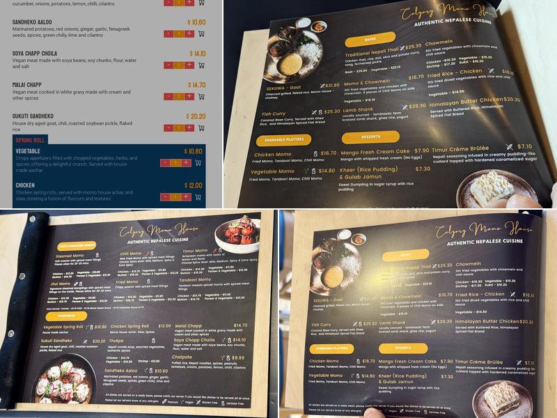 Calgary Momo House NW Menu