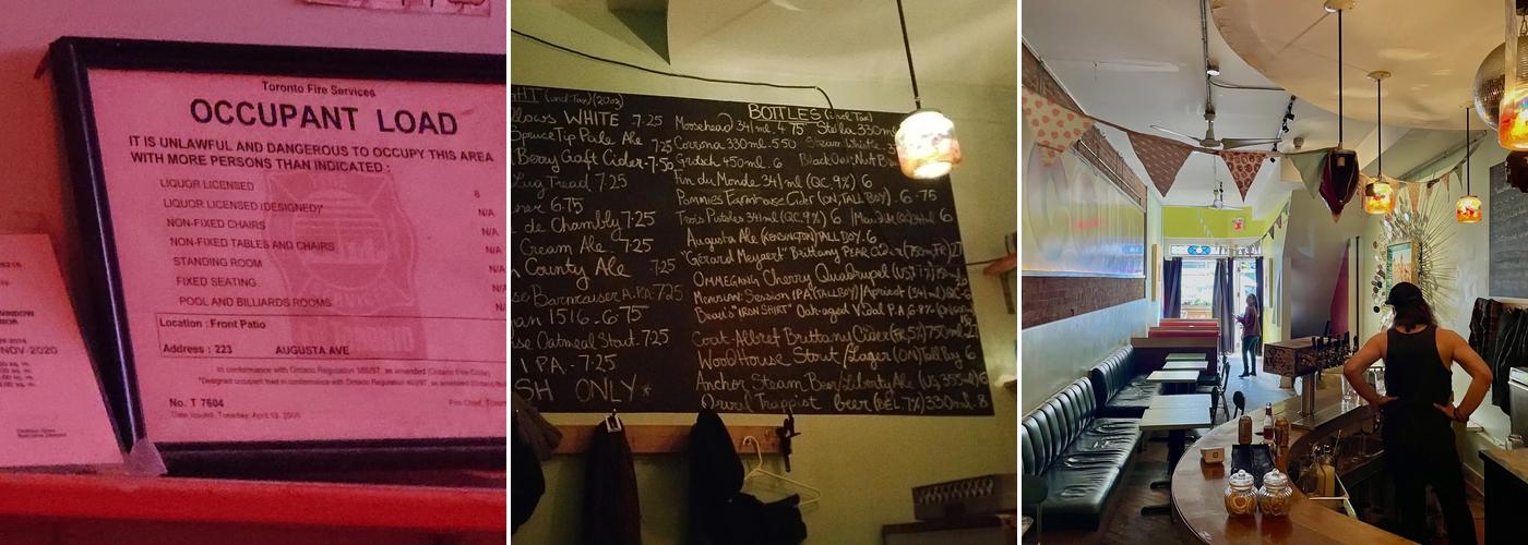 Embassy Bar Menu