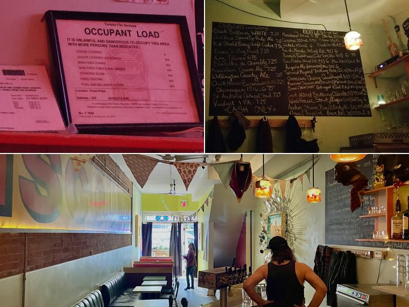 Embassy Bar Menu