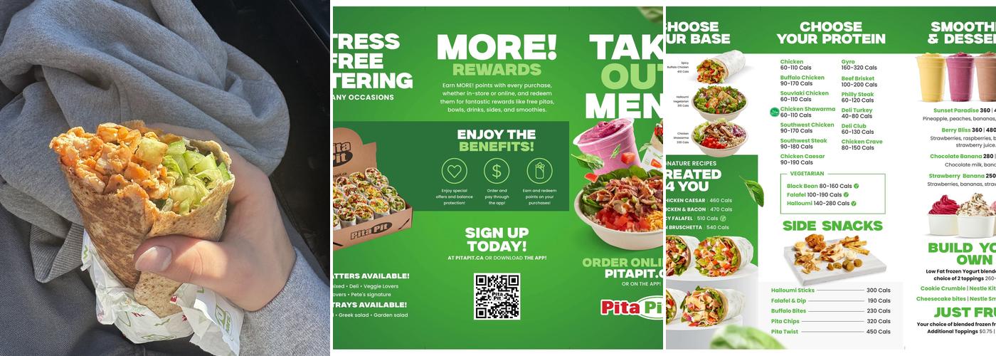 Pita Pit & Second Cup Menu